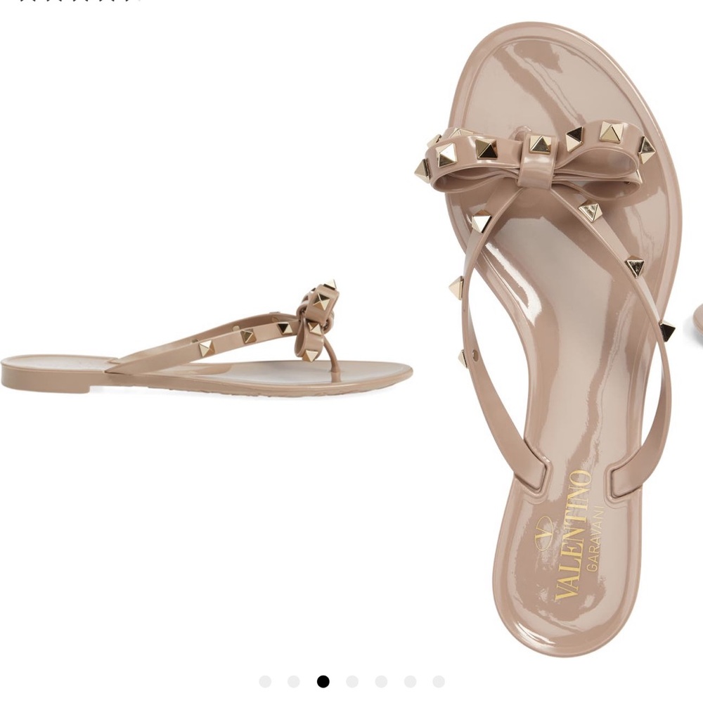 Valentino Garavani rock stud jelly flip flop